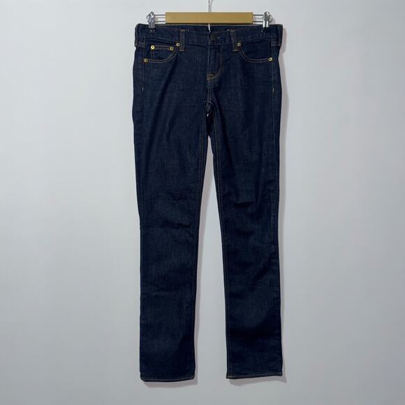 J.Crew Matchstick Slim Straight Jeans Dark Wash Size 26S - Picture 1 of 9